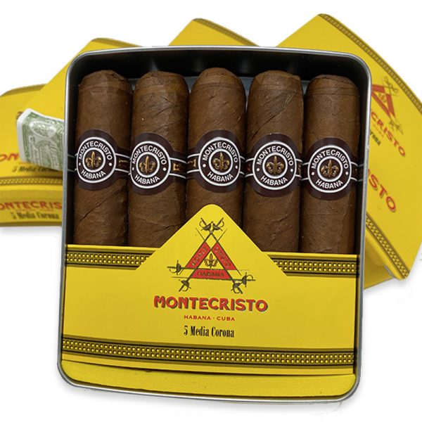 Montecristo Media Corona tin (5x5) - Cigar Shop World