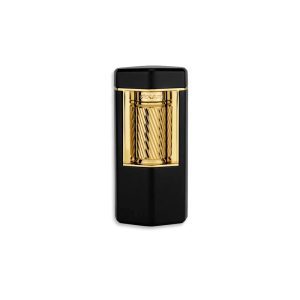 XIKAR® Meridian Triple Soft-flame Lighter Black Gold - Cigar Shop World