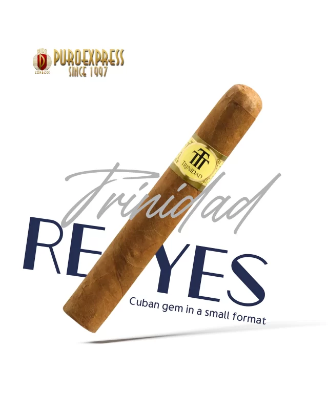 ✨ Small in size, big in character.
The Trinidad Reyes delivers a sophisticated Cuban experience — notes of cedar, honey, nuts, and coffee wrapped in pure elegance. With a ​​30-40 min smoke time, this cigar is perfect for a short luxury break. 🍂☕

Discover it at Puro Express. 🌐