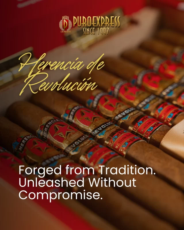 Herencia de Revolución by @donpalomoncigars isn’t just a cigar — it’s a legacy sparked by bold tradition and lit by those who believe in pushing boundaries.🔥

Wrapped in a rich Ecuadorian Habano 2000 leaf and filled with Dominican-Nicaraguan depth, this cigar delivers complexity, power, and elegance in every puff.

Now available in 3 commanding sizes.
Unleash the revolution in your humidor.

👉 Limited availability. Visit puroexpress.com to explore.